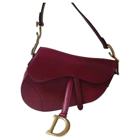 dior burgundy bag